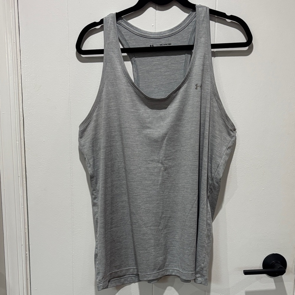 Under Armour Light Gray Women's Tank Top - 2XL
